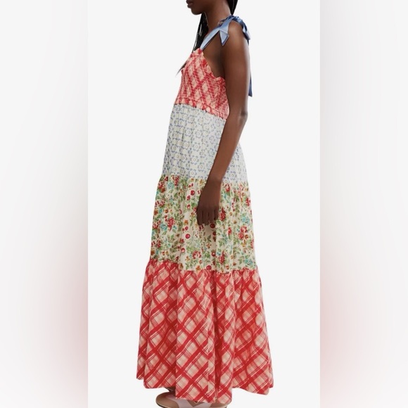 FREE PEOPLE Bluebell Mixed Print Cotton Maxi Dress - Picture 12 of 17